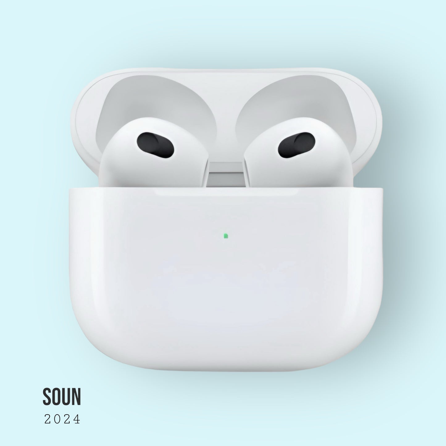 SOUN©️ - Air Pods 3e génération (2021) - Boîtier de charge Magsafe et chargeur