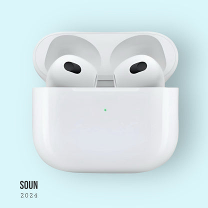 SOUN©️ - Air Pods 3e génération (2021) - Boîtier de charge Magsafe et chargeur